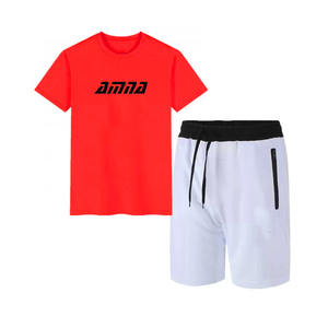 Ropa informal de verano, camisetas y pantalones cortos, traje deportivo para trotar de Color personalizado - Product Image 5