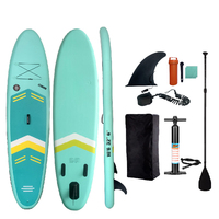 Usine en gros Logo personnalisé Sports nautiques 10'6 "x32" x6 ''Surf Stand Up gonflable Sup Board planche à eau Surf Paddle Sup Board