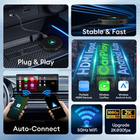 Plug-and-Play Stabiler Chip Carlinkit Kabelgebundenes Carplay zu Kabelloses Android Auto AI Box Auto-TV-Adapter Stick HD2CP Pro TV-Box für Autos