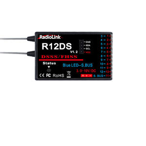 <span class=keywords><strong>Radiolink</strong></span> <span class=keywords><strong>AT10II</strong></span> 2.4Ghz 12 Canaux RC Émetteur et Récepteur R12DS AT10 II PRM-01 Tension Retour RC Drone Avion Aile Fixe - Product Image 2