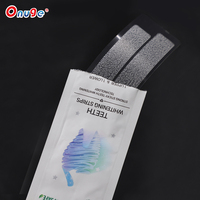 Fabricante con gran capacidad de suministro, tiras blanqueadoras de dientes con gel 5D para limpieza en seco o húmedo, 6% de peróxido y aceite de coco.