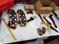Kit de marchepieds style MX avec bras de frein et système de changement de vitesse talon-orteil pour modèles Harley Touring 2014-2025