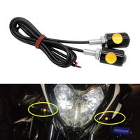 1 Pieza Luz de Señal Universal para Motocicleta, Lámpara LED para Matrícula de Coche, Bombilla Súper Brillante con Forma de Ojo de Águila, Indicador de Giro
