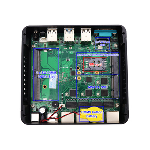 Mini PC Intel Ce-leron Quad Core J4125 Win11 1 * DB9 RS232 COM 4 * RJ45 2,5G LAN 300M WiFi HD Computadora de escritorio industrial sin ventilador - Product Image 6