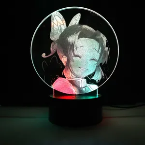 Lampe de nuit Led Illusion 3D, lampe de nuit 3D visuelle Led lampe de nuit 3D pour enfants bureau USB