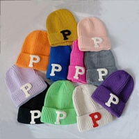 Casquettes de mode vente en gros de bonnet hip hop en coton sur mesure chapeaux en tricot d'hiver en laine avec le logo de votre marque