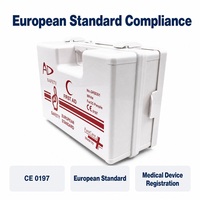 Trousse de premiers secours en PP blanc avec fournitures certifiées, vente en gros, kit médical d'urgence, directement de l'usine, survie en extérieur, grands groupes