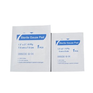Compressa de Gasa Estéril de Algodón de 8 Capas para Heridas, 7.5 cm x 7.5 cm - Product Image 3