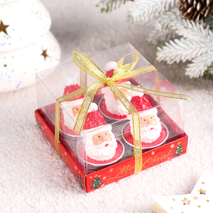 Navidad paraffin sáp giáng sinh cây nến Quà Tặng thiết lập giáng sinh Santa nến trang trí Giáng sinh - Product Image 5