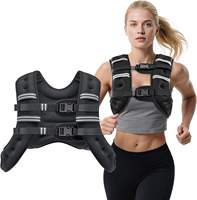 Gilet lesté ajustable 5 kg pour la course à pied, noir, pour hommes et femmes, en stock important