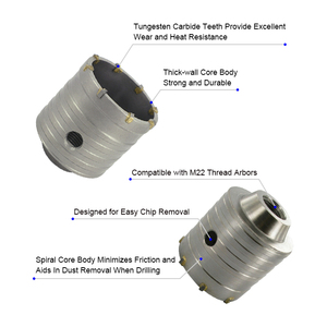 Adattatore <span class=keywords><strong>SDS</strong></span> <span class=keywords><strong>MAX</strong></span> a M22, Barra di Prolunga per Punte da Trapano TCT - Product Image 3