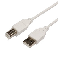 Câble de données USB 2.0 en cuivre noir à tête carrée, connecteurs USB A vers B pour imprimante