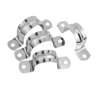 Collier de serrage en U épaissi en acier inoxydable 304, finition naturelle, type selle, pour tuyaux et conduites d'eau