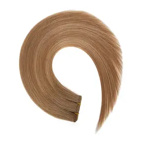 Toptan yeni düz Genius manikür hizalanmış Remy el bağlaması postiş saç uzatma köklü çift çizilmiş dikişsiz çin saç <span class=keywords><strong>2</strong></span> Packs - Product Image 4