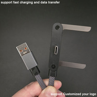 Supports réglables multi-angles robustes pour jeux mobiles, câbles USB vers USB Type C