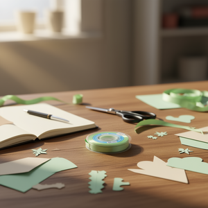 ริบบิ้นผ้าซาตินอิลัน 1.5 ซม. 25 หลา สีเขียวอ่อน D30 - Product Image 3