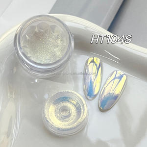 SH lüks tırnak Glitter şeftali pembe Aurora krom tozu Moonlight renkler için tırnak salonu pigmentler bukalemun etkisi <span class=keywords><strong>TIO2</strong></span> uyumlu - Product Image 2