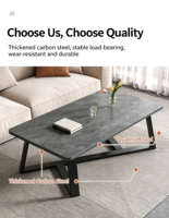 Table basse carrée moderne de luxe avec plateau en bois durable, écologique et décorative pour la maison, les salons, petite taille