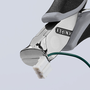 Pince électronique Knipex ESD à mâchoires lisses, coupe plate, en acier au chrome-vanadium, qualité industrielle - Product Image 1