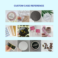Vente flash - Étiquette autocollante personnalisée ronde, imprimée UV, durable, imperméable, pour la décoration de cadeaux et l'emballage
