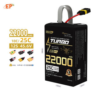 EP 5C 고속 충전 드론 솔리드 스테이트 배터리 BIS 인증 리튬 이온 리튬 <span class=keywords><strong>25C</strong></span> 6S 12S 22ah 30ah Lipo 배터리 팩 - Product Image 1