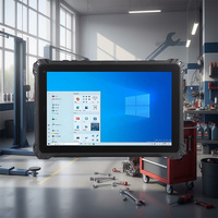 Tablet PC de 10.1 Pulgadas con Windows 10, Tablet Resistente con Huella Dactilar, 8GB/16GB Opcionales, Pantalla Táctil, Resistente al Agua