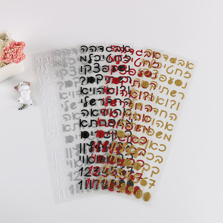 Autocollant d'alphabet personnalisé par d'autres pays