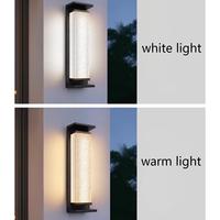 Lampe murale solaire LED extérieure en aluminium, moderne, étanche, à fixation murale pour balcons, patios et jardins