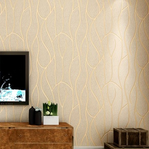 Carta da Parati 3D in PVC Spessa e Moderna, Effetto Ondulato, Non Tessuta, <span class=keywords><strong>per</strong></span> Decorazione Casa, Sfondo TV, Adesivo Murale <span class=keywords><strong>per</strong></span> Soggiorno - Product Image 3
