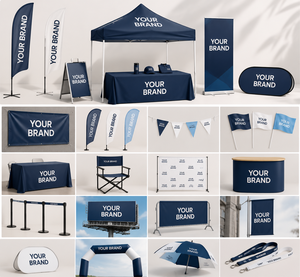 Stand d'exposition portable en aluminium avec toile tendue, stand publicitaire pliable personnalisé pour événements, 280 g/m² - Product Image 6
