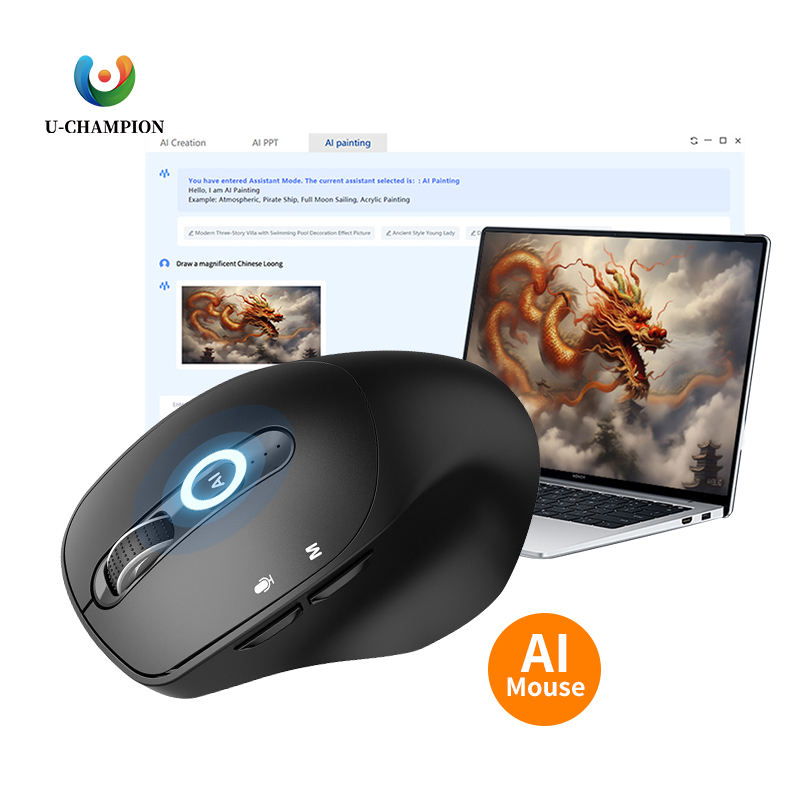 2025 Wholesale New Wireless Ai Mouse Supports Speech Translation Support Writing For Desktop And Laptop Computers
