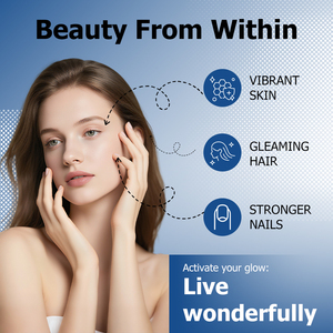 OEM ODM Vitamins Capsules with Collagen Lactoferrin Biotin Hyaluronic Acid Colostrum Supports Glowing Hair Skin Nails - Product Image 6