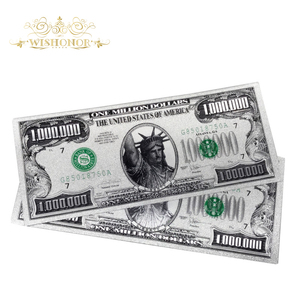 Billete de 1 Millón de Dólares Americanos en Plata, Bañado en Plata de 24k, para Colección - Product Image 4
