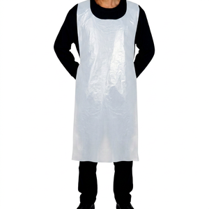High Quality <b>Disposable</b> Adult Waterproof Sleeveless Fashionable Lightweight PE <b>Apron</b> for Cleaning Customized Size - Product Image 1