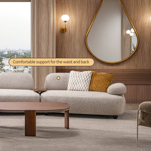 EU Comfortable Modern Home Living Modular Furniture Hotel Sectional Set Skin-friendly Fabric Living Room Set - Product Image 3