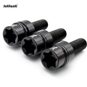 Jntitanti M14 * 1.5*30 boulon de moyeu de roue en titane pour Porsches voiture de course rondelle flottante <span class=keywords><strong>antivol</strong></span> Gr.5 boulon de moyeu en titane course - Product Image 6