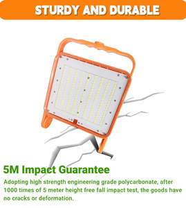 <span class=keywords><strong>50W</strong></span> <span class=keywords><strong>LED</strong></span> lampe de travail IP65 étanche atelier Garage <span class=keywords><strong>chantier</strong></span> de construction corps de lampe en aluminium <span class=keywords><strong>projecteur</strong></span> réglable - Product Image 4