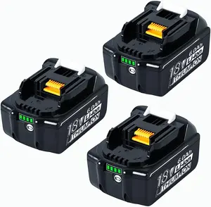 แบตเตอรี่ลิเธียมไอออน18V 3Ah 4Ah 6Ah 5Ah สำหรับแบตเตอรี่ Makita akku 18V