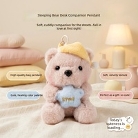 En gros, Chapeau de nuit Kawaii en peluche ours en peluche, doux, moelleux et parfumé, jouet en peluche, pendentif et décoration de sac à dos, cadeau surprise pour enfants