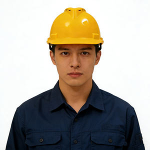 موقع البناء عبس معيار وطني على شكل حرف V قبعة صلبة سميكة مضادة للخدش جيدة التهوية 4 نقاط تعليق - Product Image 1