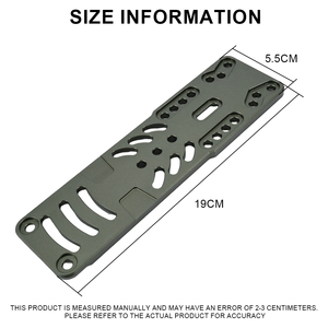 Plaque d'extension de jambe en métal compatible avec la plateforme QLS, adaptateur de holster modulaire pour holster de jambe - Product Image 2