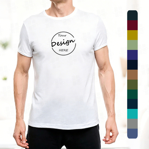 T-shirts de sport pour hommes de haute qualité, personnalisés avec impression sérigraphique, logo, vêtements de sport, coupe ajustée, t-shirts de sport pour hommes - Product Image 1