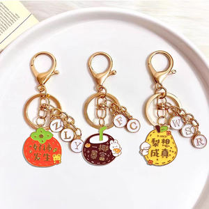 Porte-clés personnalisés mignons en forme de dessin animé, logo en alliage de zinc plaqué or, émail doux 3D/2D, léger, tendance de la mode, pendentifs de porte-clés - Product Image 6