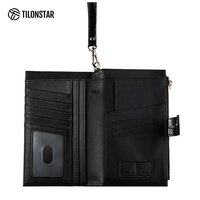 Porte-passeport anti-RFID TILONSTAR en cuir microfibre, portefeuille de voyage, logo personnalisé, vente en gros TPW115