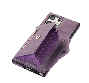 Funda de Cuero de Lujo Estilo Ejecutivo para Teléfono con Correa de Muñeca y Correa Larga para el Hombro para Samsung S23 S24ULTRA - Product Image 2