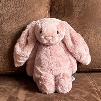 Jellcatt UK Lapin en peluche à longues oreilles, neutre, pastel, pour cadeau de fête de Thanksgiving