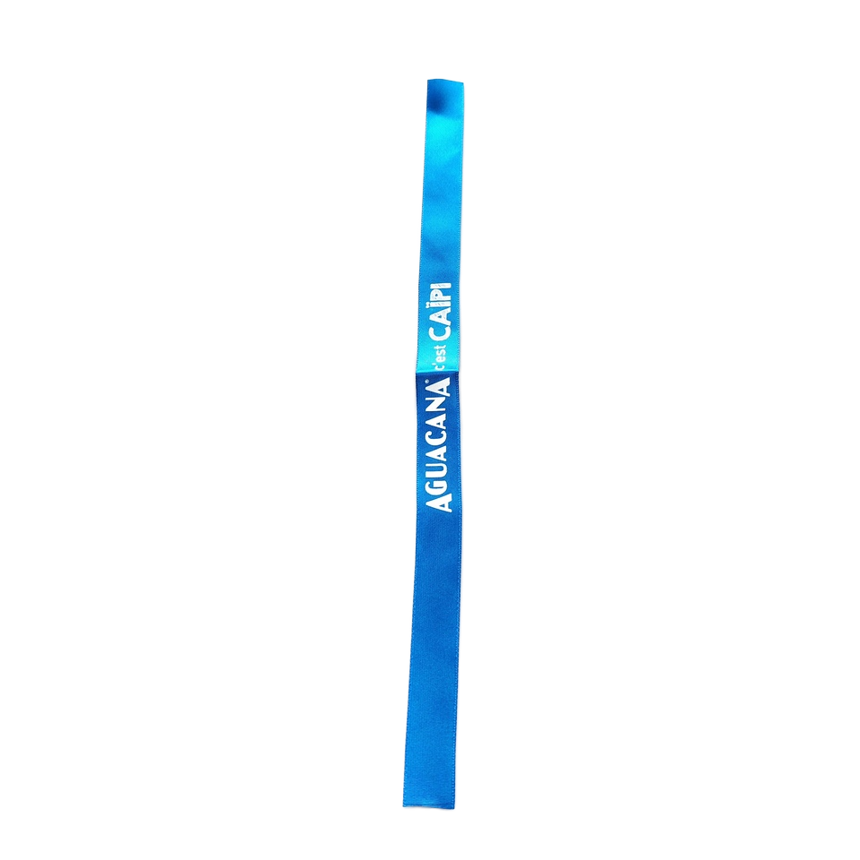 Fashion Satin Music Festival Party Concerts Logo Printing Short Wristband Strap Lanyard Custom Wrist Ribbon