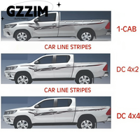 Accessoires pour pick-up : Autocollants de carrosserie, décalcomanies en vinyle pour camion, autocollant d'échappement latéral pour Toyota Hilux 2025