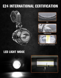 Luz <span class=keywords><strong>Antiniebla</strong></span> Auxiliar LED para Motocicleta con Homologación Emark para BMW R1200GS F850GS F750GS F 850GS 750GS 1250GS GS LC Adventure Parts - Product Image 6