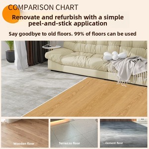 Revêtement de sol en PVC écologique imitation bois, auto-adhésif, imperméable, pour usage intérieur, moderne, largeurs de planches <span class=keywords><strong>40</strong></span>/60/120 <span class=keywords><strong>cm</strong></span> - Product Image 3
